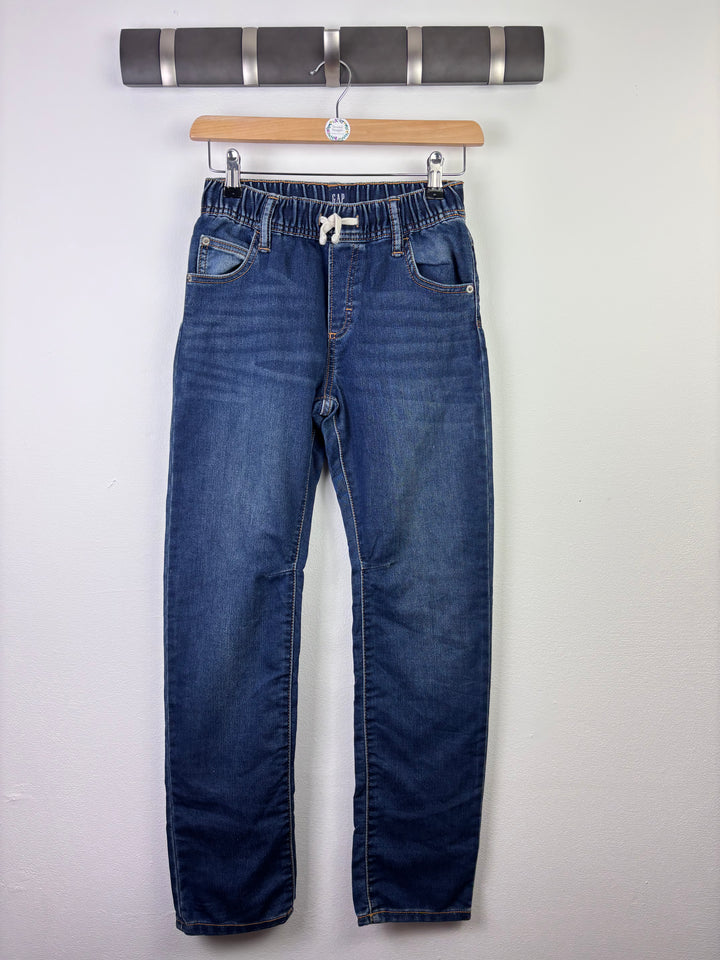 Gap Blue Denim Jeans With Elastic Waist 10-11 Years-Trousers-Second Snuggle Preloved