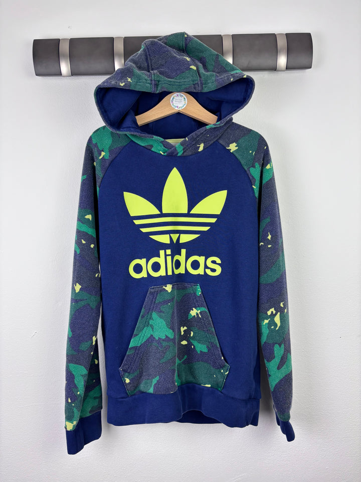 Adidas Camo Hoodie With Logo 9-10 Years-Hoodies-Second Snuggle Preloved