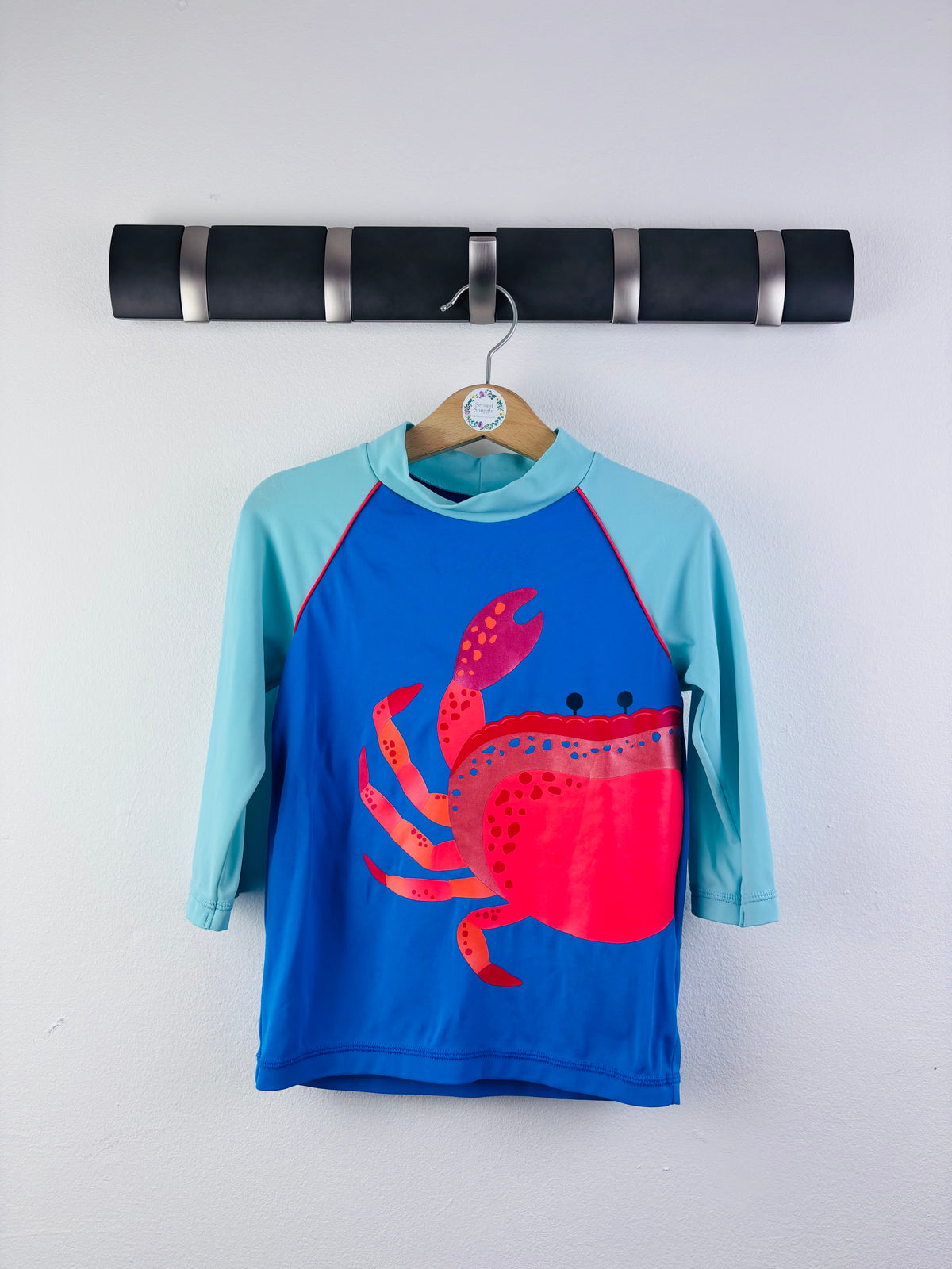 Boden Blue Crab Rash Vest 4-5 Years-Swimming-Second Snuggle Preloved