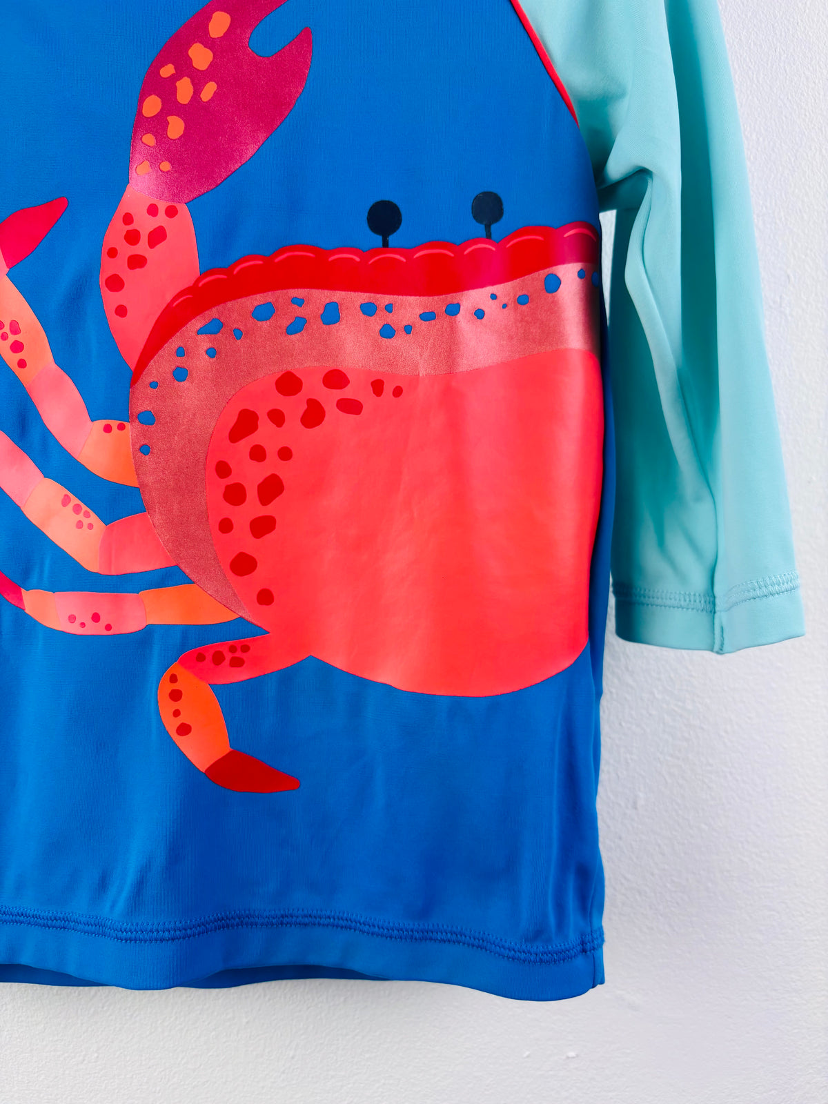 Boden Blue Crab Rash Vest 4-5 Years-Swimming-Second Snuggle Preloved