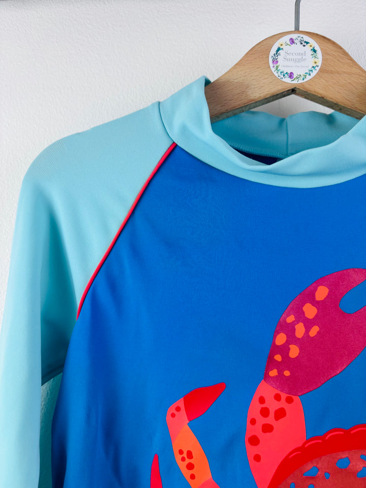 Boden Blue Crab Rash Vest 4-5 Years