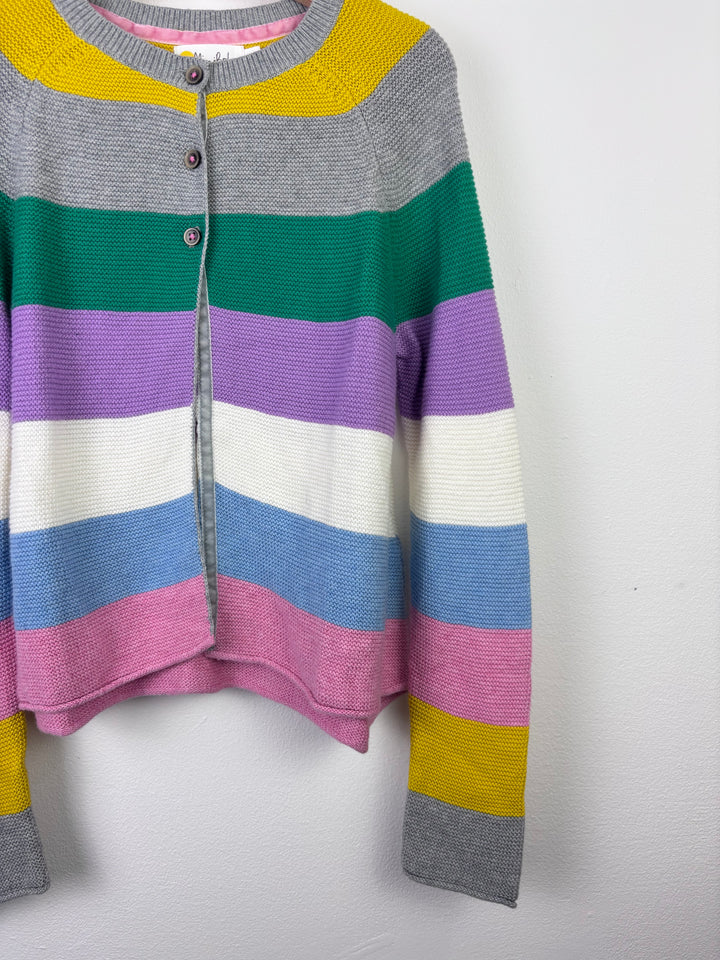 Boden Stripe Knit Cardigan Multicolour 8-9 Years-Cardigans-Second Snuggle Preloved