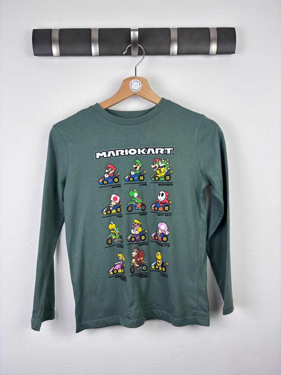 Next Green Mario Kart Long Sleeve Top 9 Years-Tops-Second Snuggle Preloved