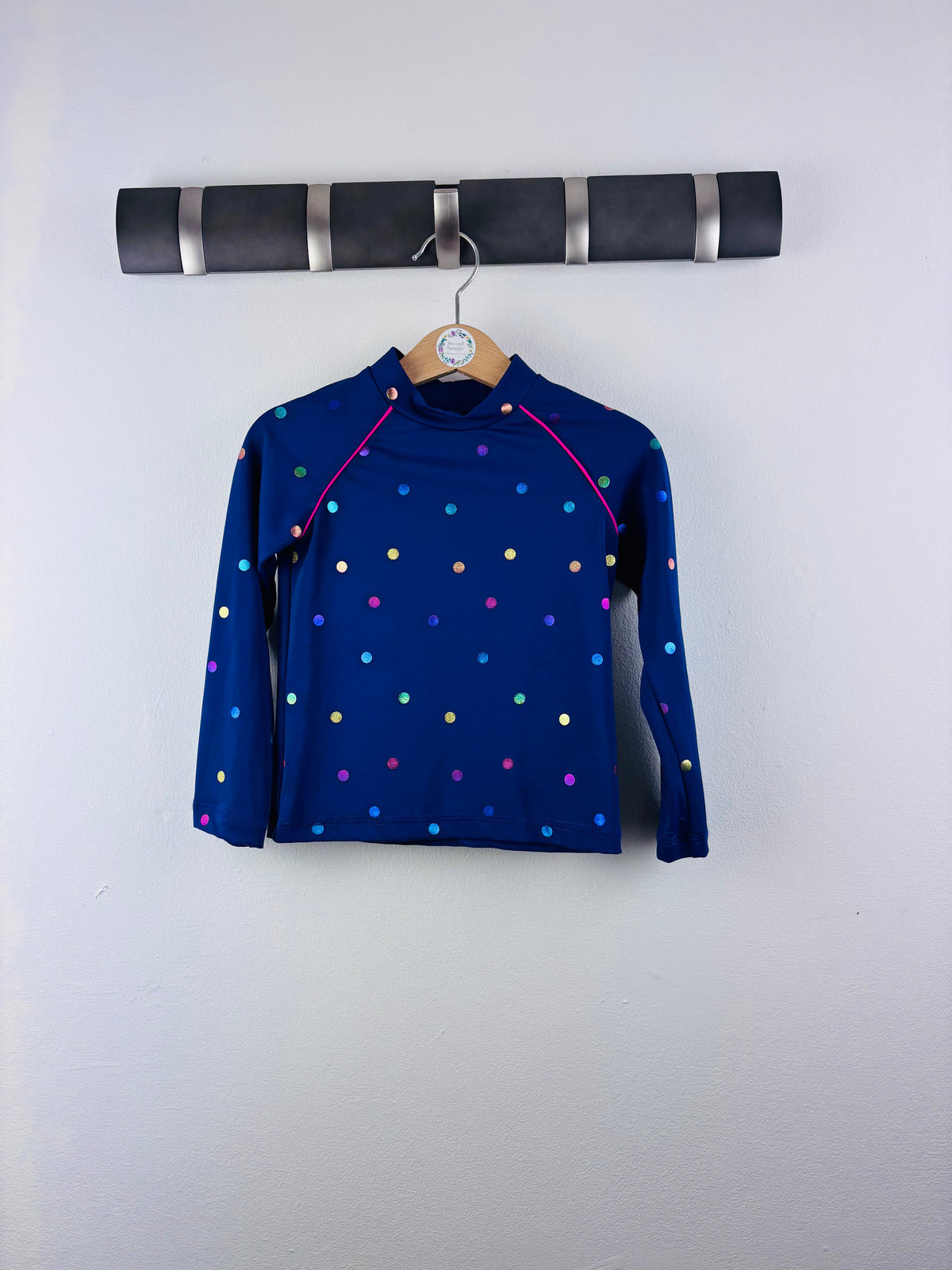 Boden Navy Spot Rash Vest Swim Top 3-4 Years-Swimming-Second Snuggle Preloved