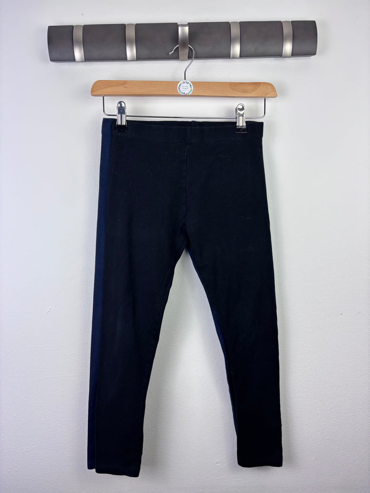 Next Two Pack Navy And Grey Leggings 8-9 Years-Leggings-Second Snuggle Preloved