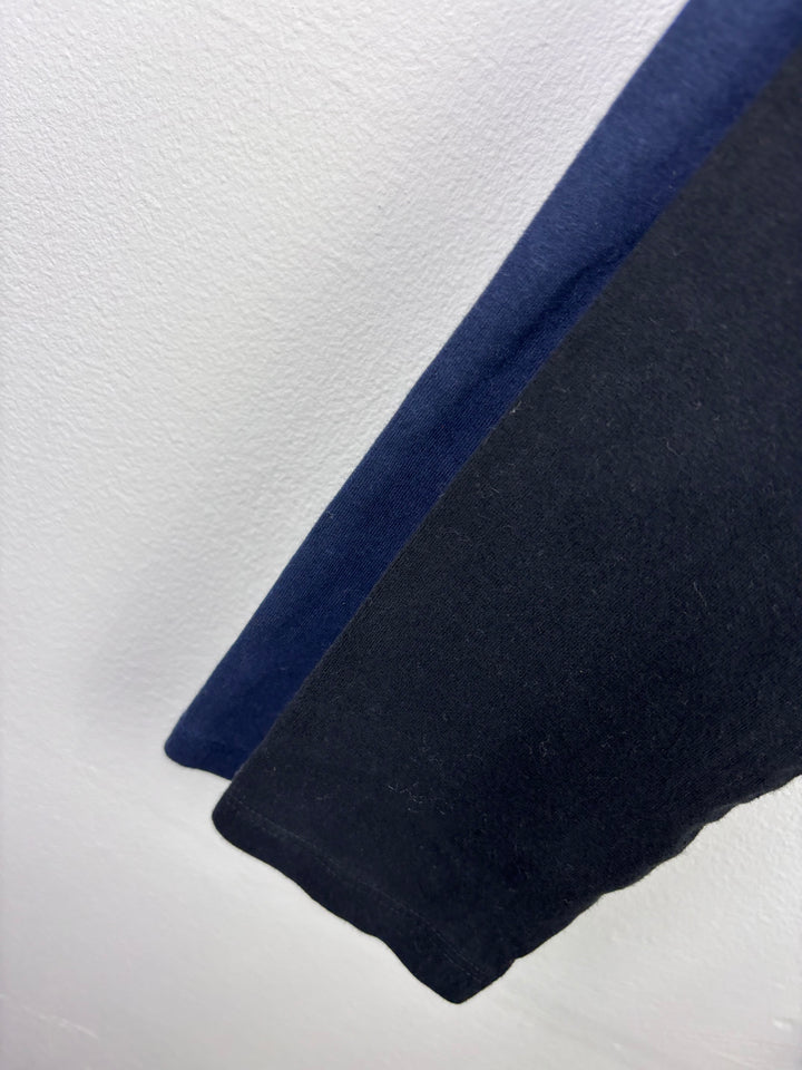 Next Two Pack Navy And Grey Leggings 8-9 Years-Leggings-Second Snuggle Preloved