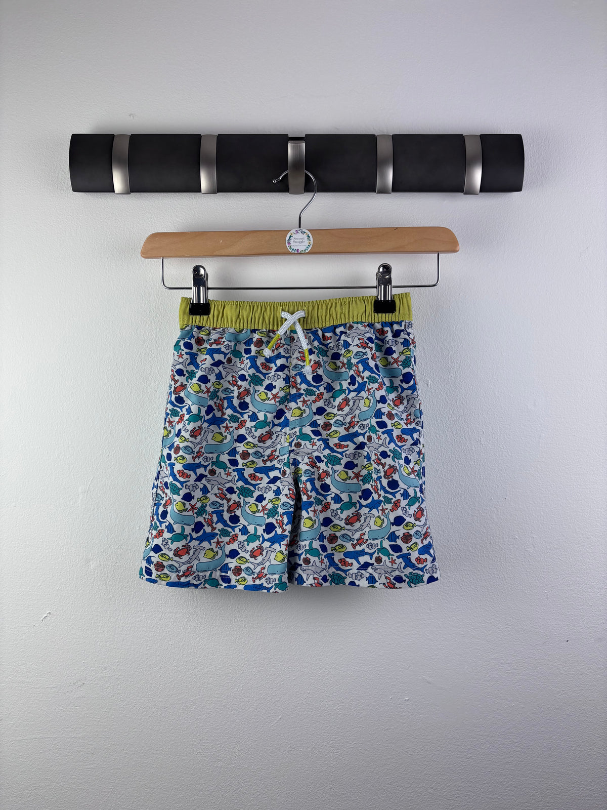 Boden Sea Life Swim Shorts 5-6 Years-Swimming-Second Snuggle Preloved