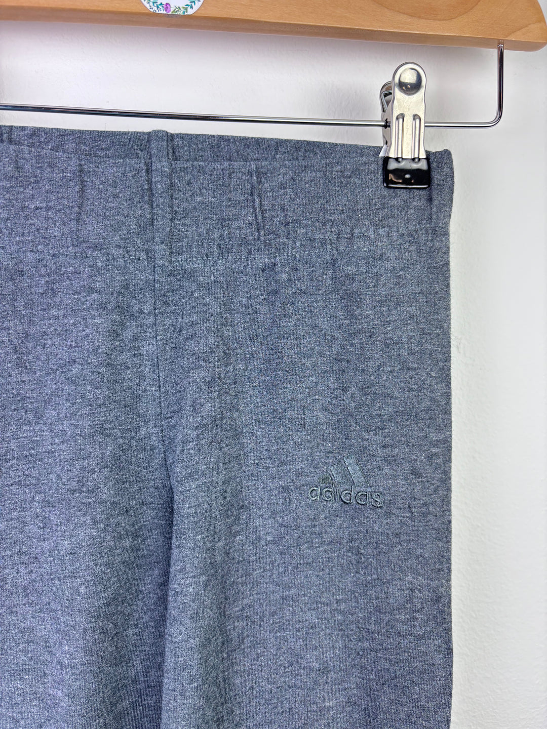 Adidas Grey Leggings 9-10 Years-Leggings-Second Snuggle Preloved