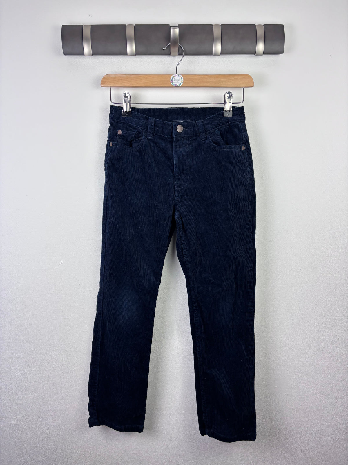 Next Black Corduroy Trousers 9 Years-Trousers-Second Snuggle Preloved