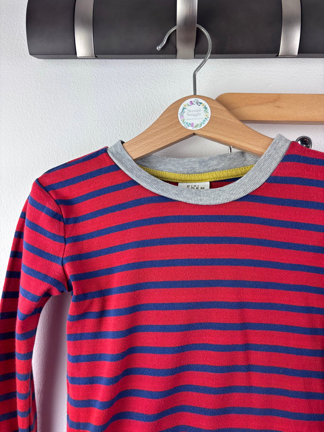 Boden Red Blue Stripe Pyjama Set 5 Years