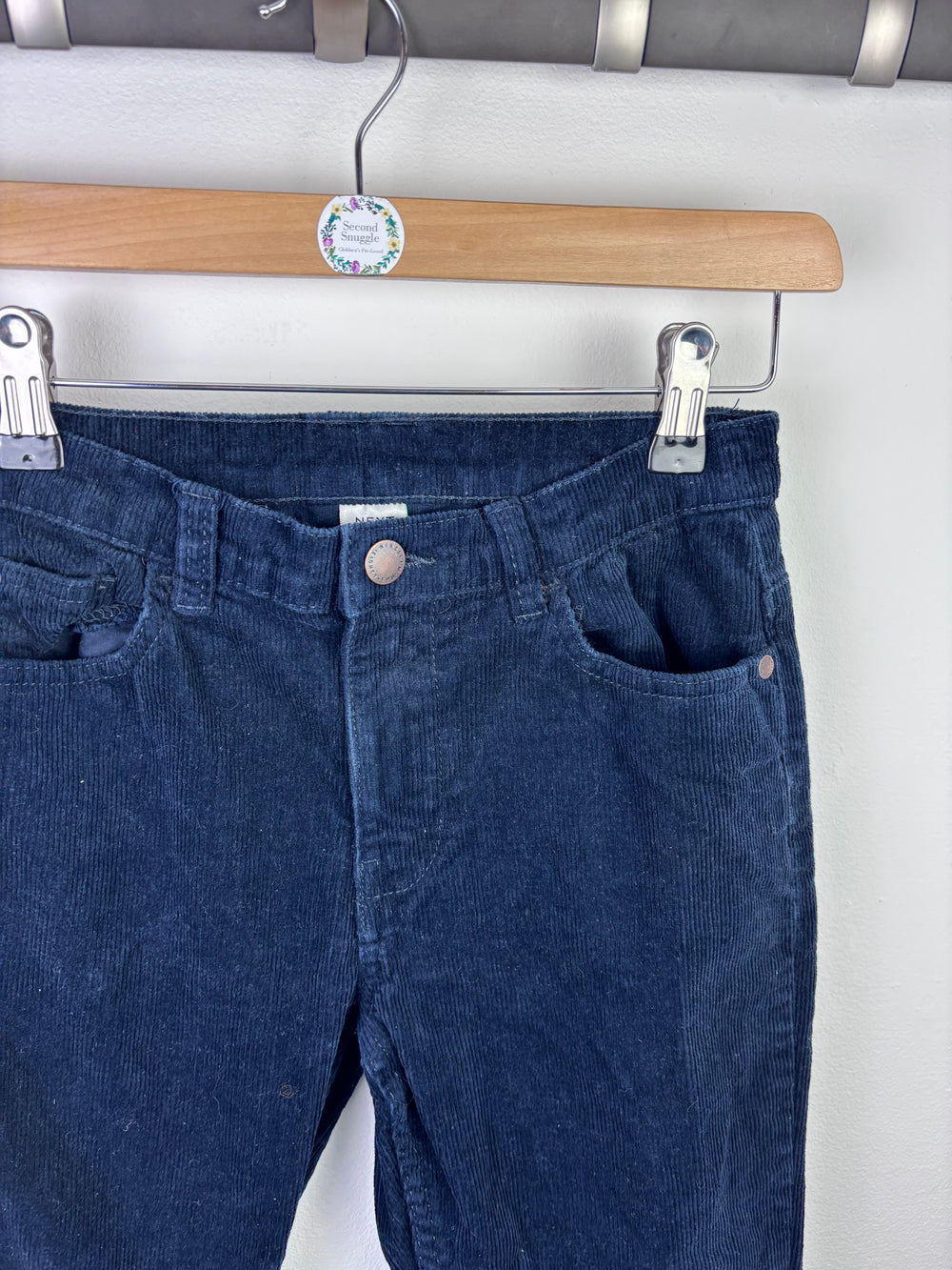 Next Black Corduroy Trousers 9 Years-Trousers-Second Snuggle Preloved