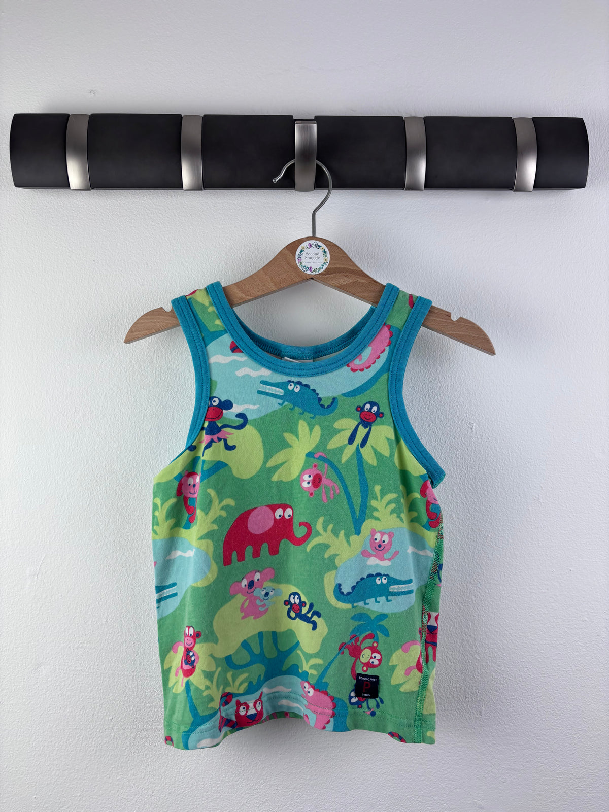 Polarn O. Pyret Green Jungle Vest Top 3-4 Years-Vests-Second Snuggle Preloved