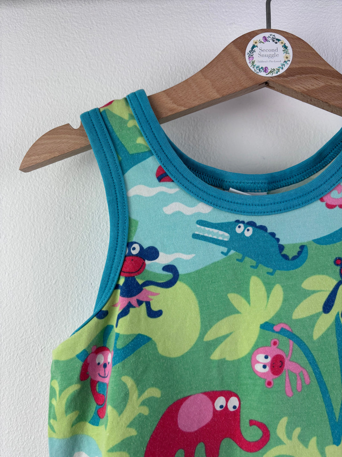 Polarn O. Pyret Green Jungle Vest Top 3-4 Years-Vests-Second Snuggle Preloved