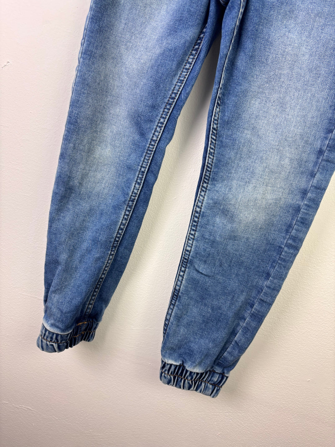 M&S Blue Denim Jogger Jeans 7–8 Years-Trousers-Second Snuggle Preloved