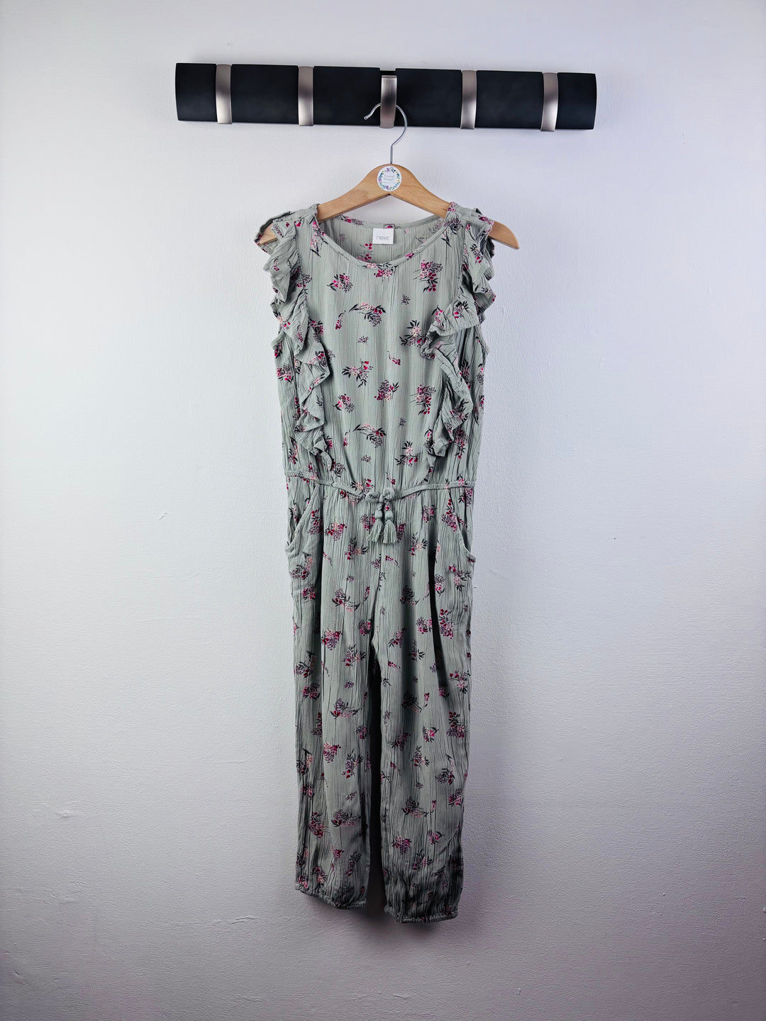 Next Green Floral Frill Jumpsuit 4-5 Years