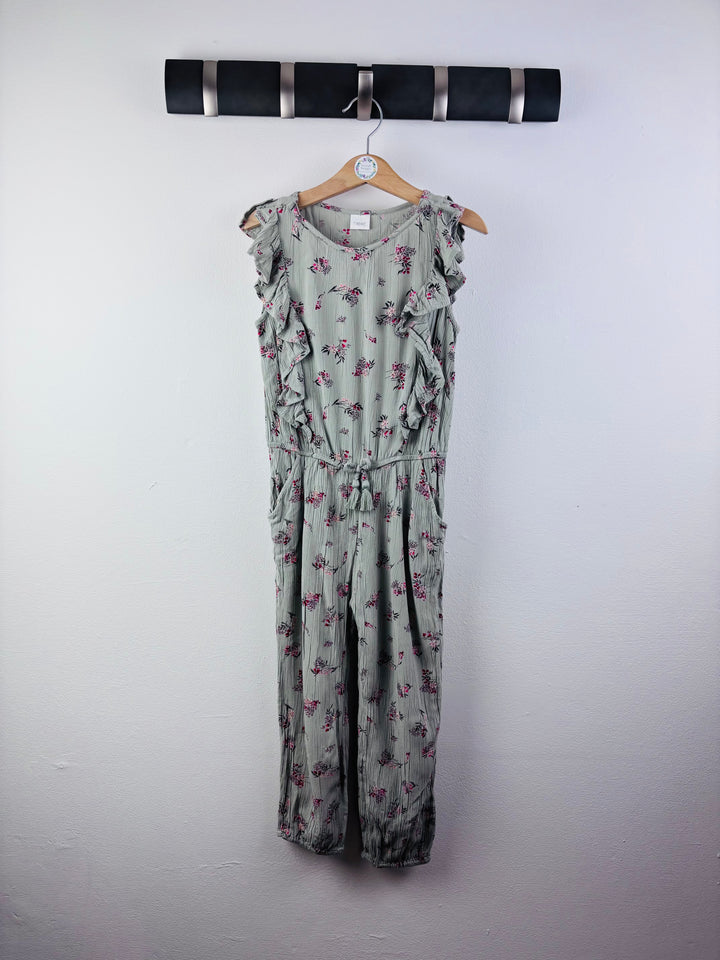 Next Green Floral Frill Jumpsuit 4-5 Years