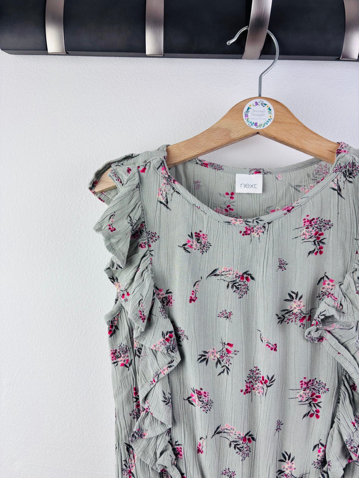 Next Green Floral Frill Jumpsuit 4-5 Years