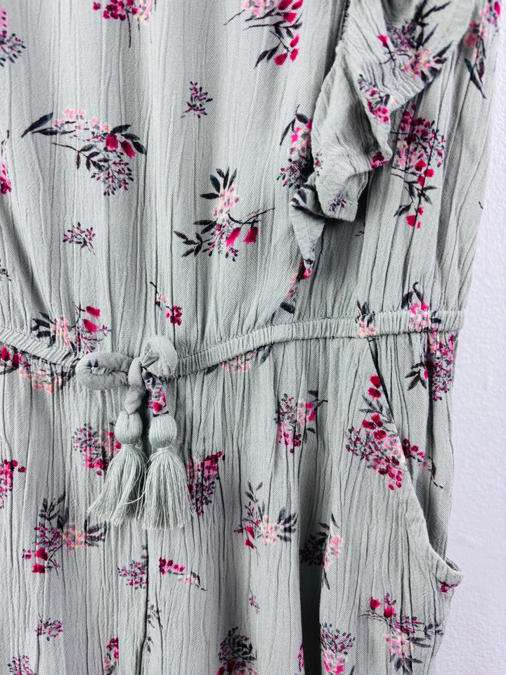 Next Green Floral Frill Jumpsuit 4-5 Years