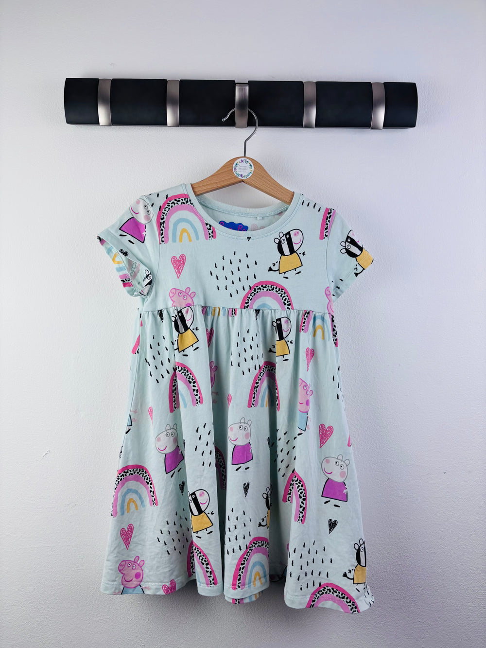 Next Pale Blue Peppa Pig Rainbow Dress 4-5 Years-Dresses-Second Snuggle Preloved