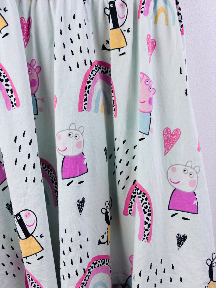 Next Pale Blue Peppa Pig Rainbow Dress 4-5 Years-Dresses-Second Snuggle Preloved