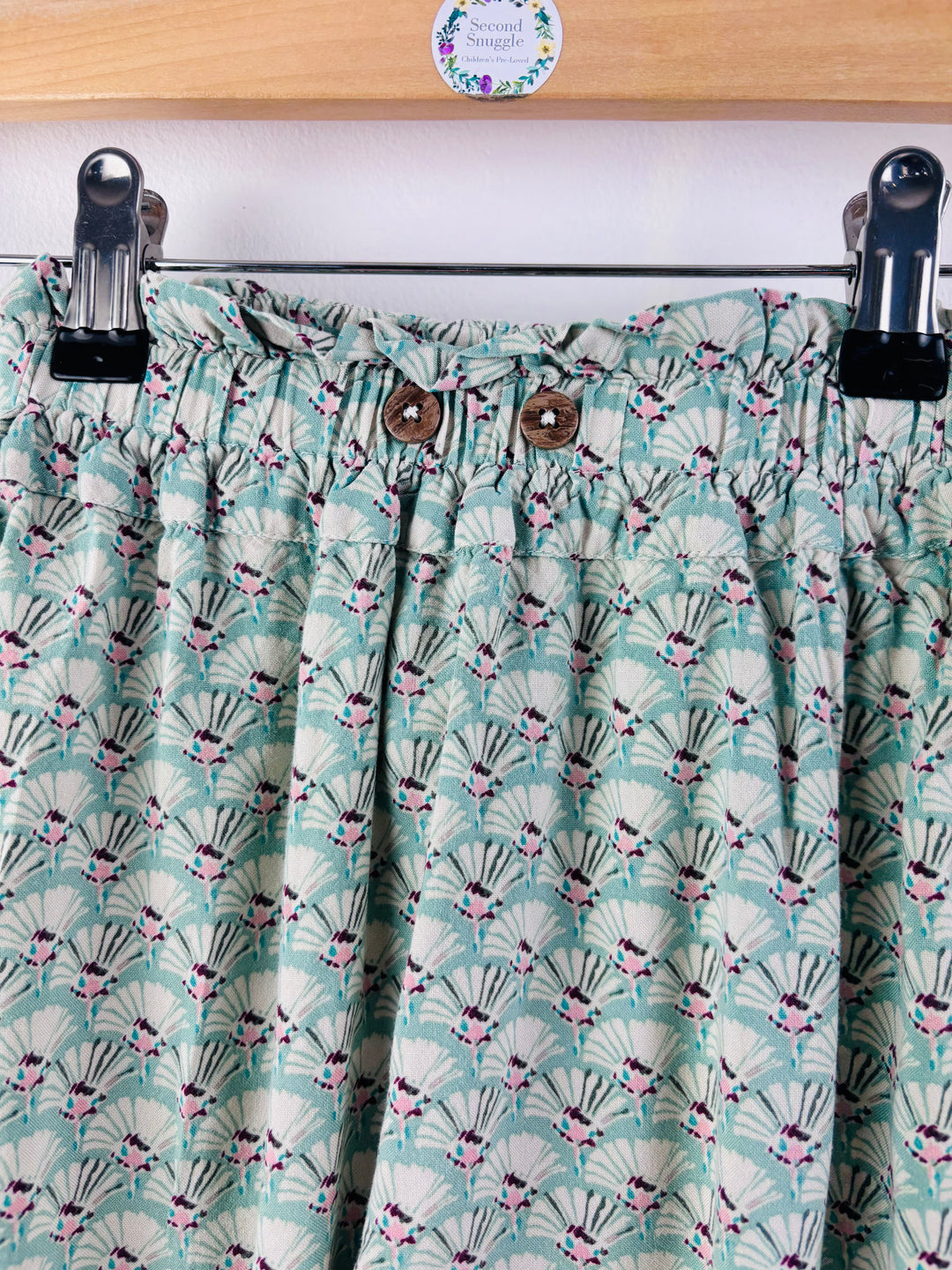 Next Mint Patterned Harem Trousers 2-3 Years-Trousers-Second Snuggle Preloved