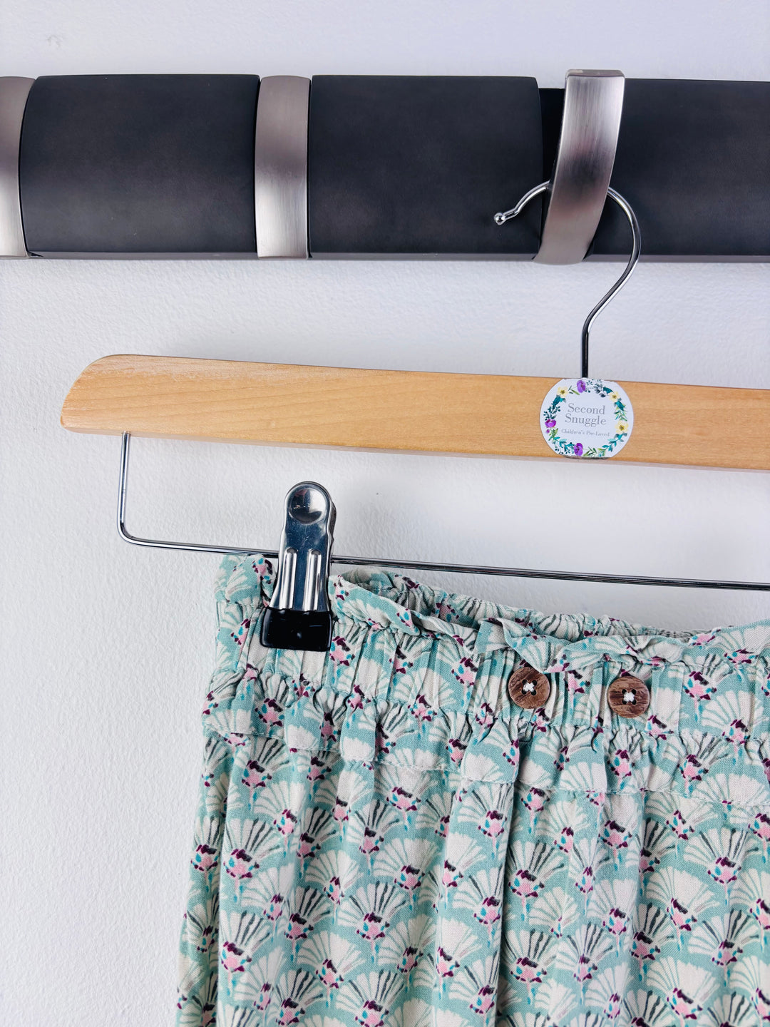 Next Mint Patterned Harem Trousers 2-3 Years-Trousers-Second Snuggle Preloved
