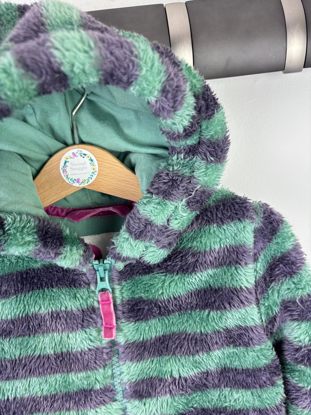 Mini Boden Stripe Fleece Hoodie 3–4 Years