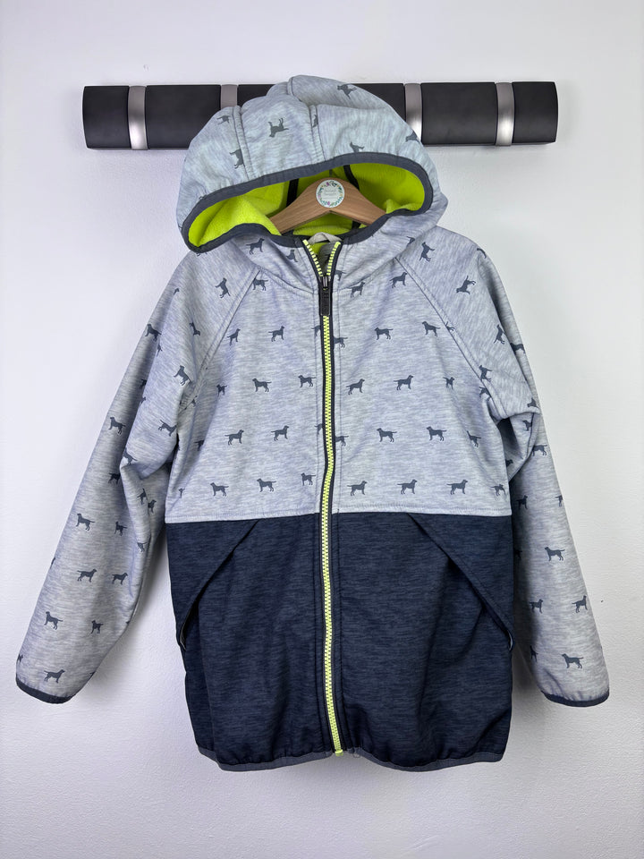 Hatley Grey Hooded Jacket With Dog Print 7 Years