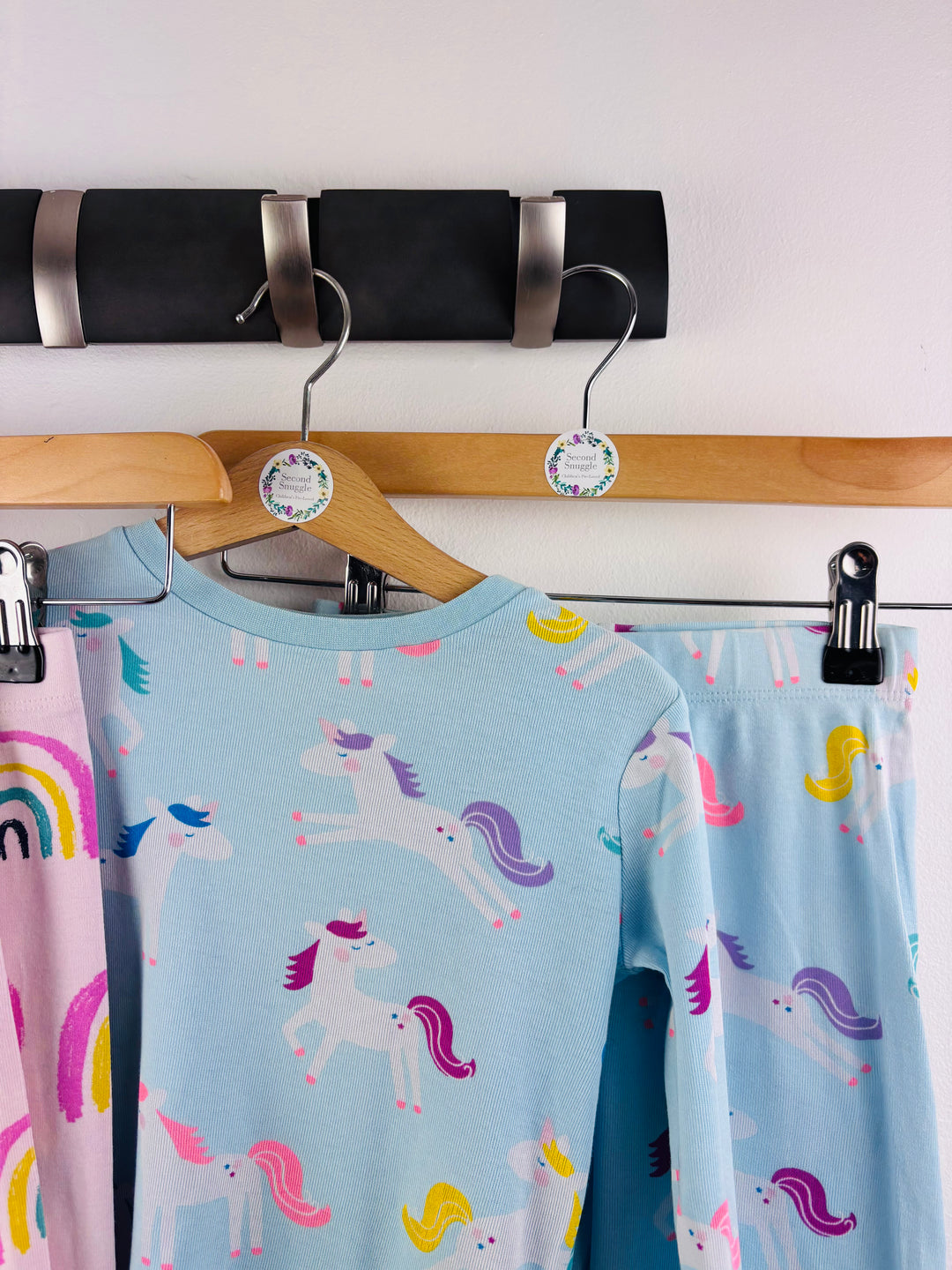 M&S Rainbow & Unicorn Pyjama Sets 2-3 Years-Night Wear-Second Snuggle Preloved