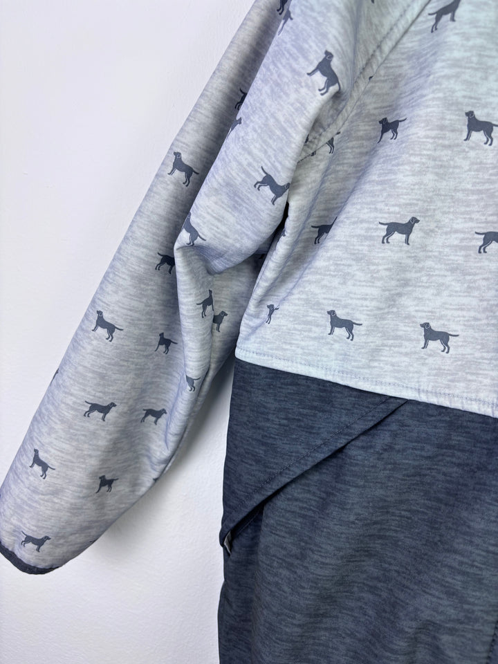 Hatley Grey Hooded Jacket With Dog Print 7 Years