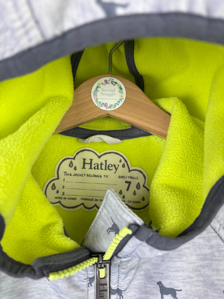 Hatley Grey Hooded Jacket With Dog Print 7 Years
