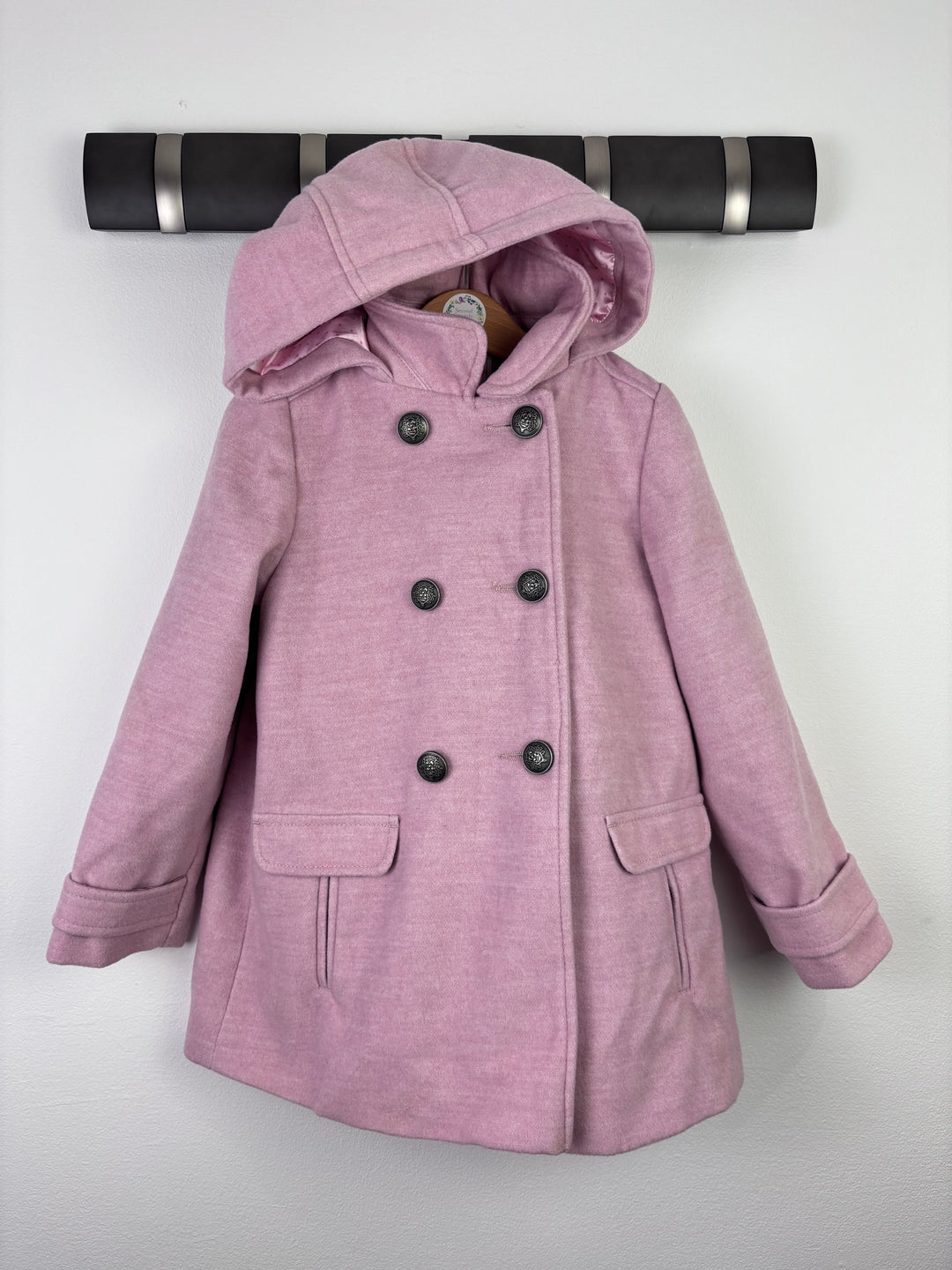 Next Pink Hooded Coat 5–6 Years