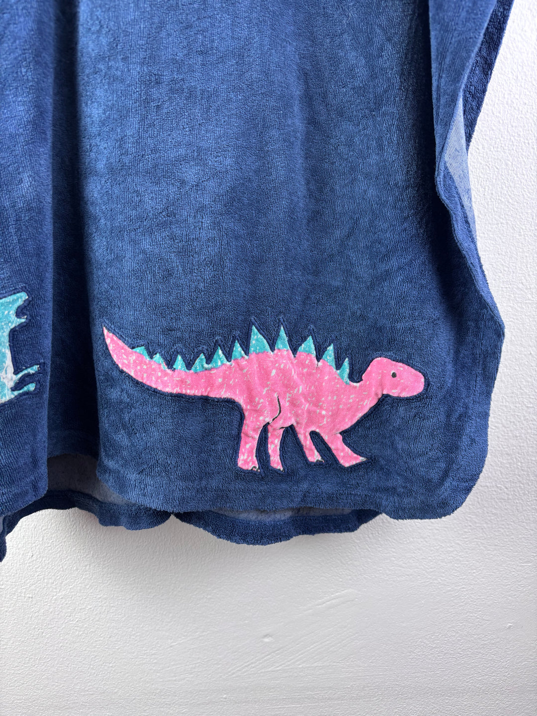 M&S Navy Dinosaur Hooded Towel Poncho 5-6 Years-Swimming-Second Snuggle Preloved