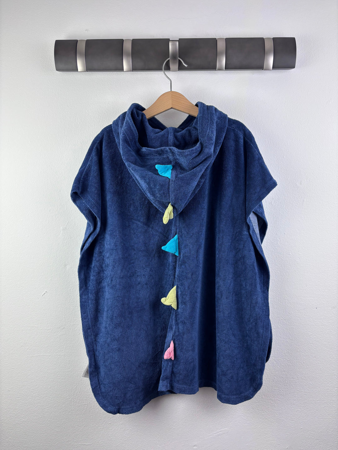 M&S Navy Dinosaur Hooded Towel Poncho 5-6 Years-Swimming-Second Snuggle Preloved