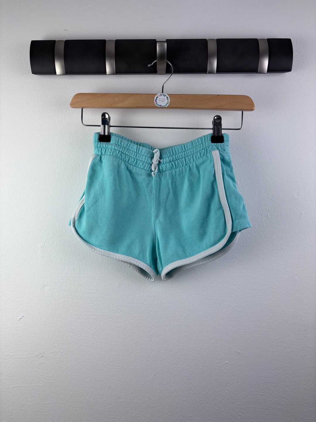 Gap Turquoise Runner Shorts with White Trim 7-8 Years-Shorts-Second Snuggle Preloved