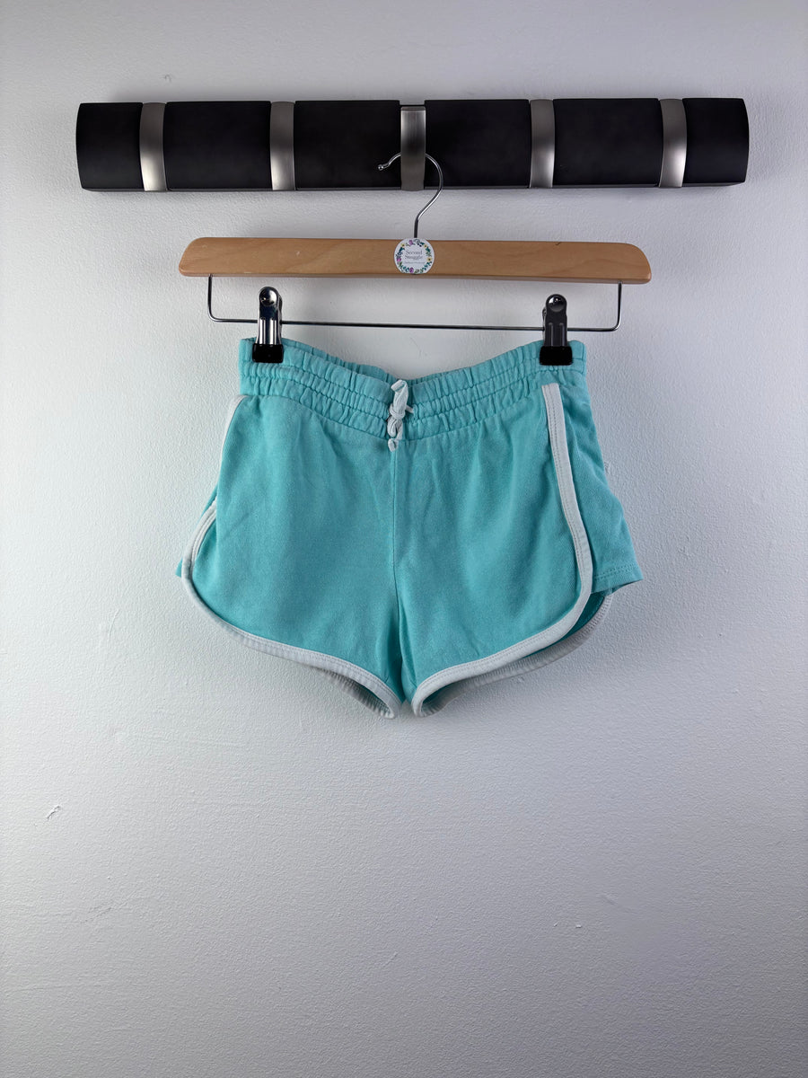 Gap Turquoise Runner Shorts with White Trim 7-8 Years-Shorts-Second Snuggle Preloved