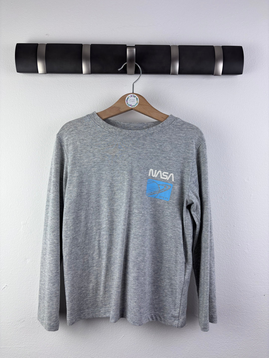 H&M Grey NASA Long Sleeve Top 4-6 Years