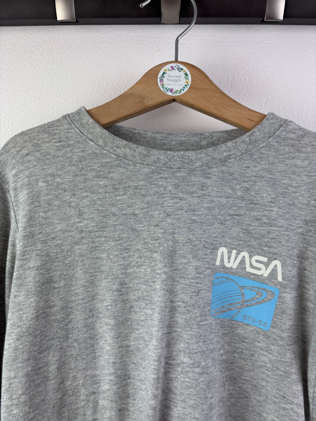 H&M Grey NASA Long Sleeve Top 4-6 Years