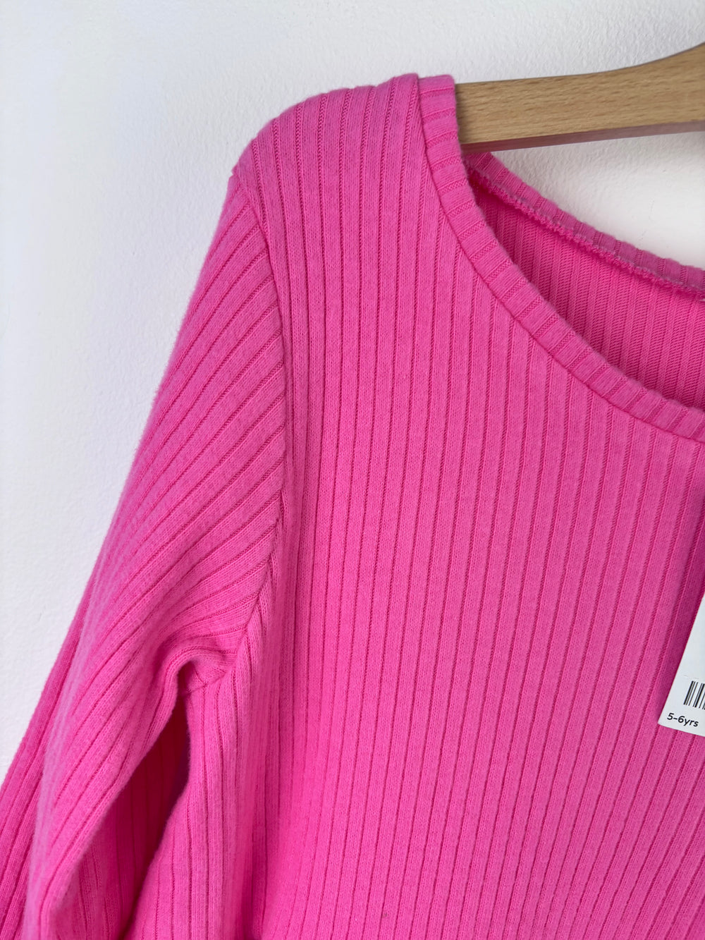 Next Pink Ribbed Dress 5-6 Years-Dresses-Second Snuggle Preloved
