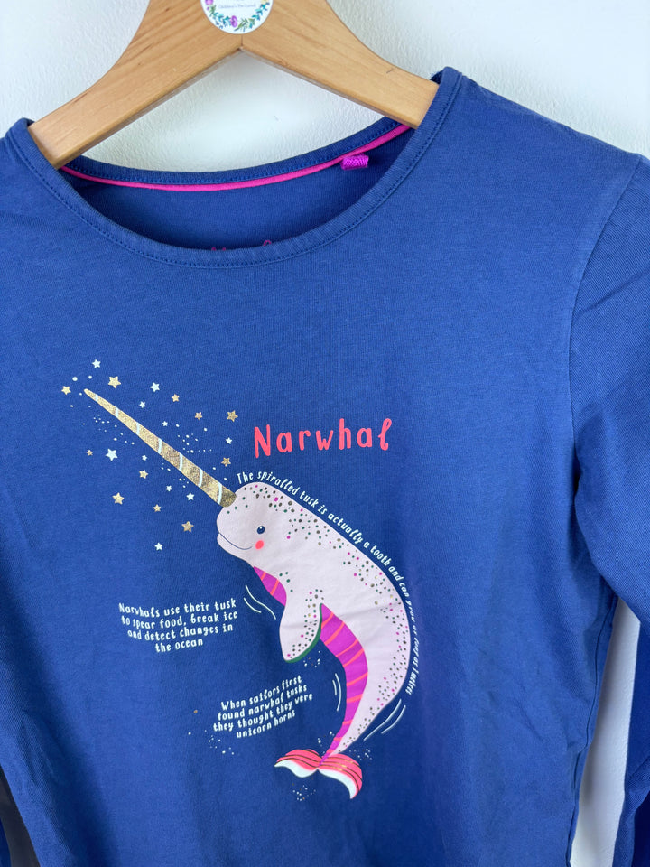 Boden Narwhal Long Sleeve Top 11-12 Years-Tops-Second Snuggle Preloved