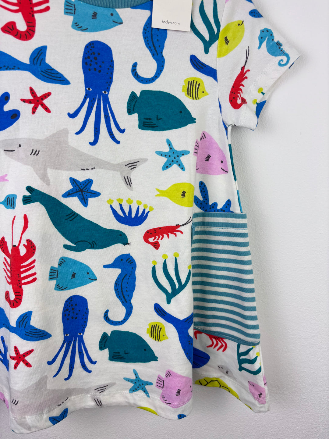 Boden Under the Sea Print Dress 4–5 Years-Dresses-Second Snuggle Preloved