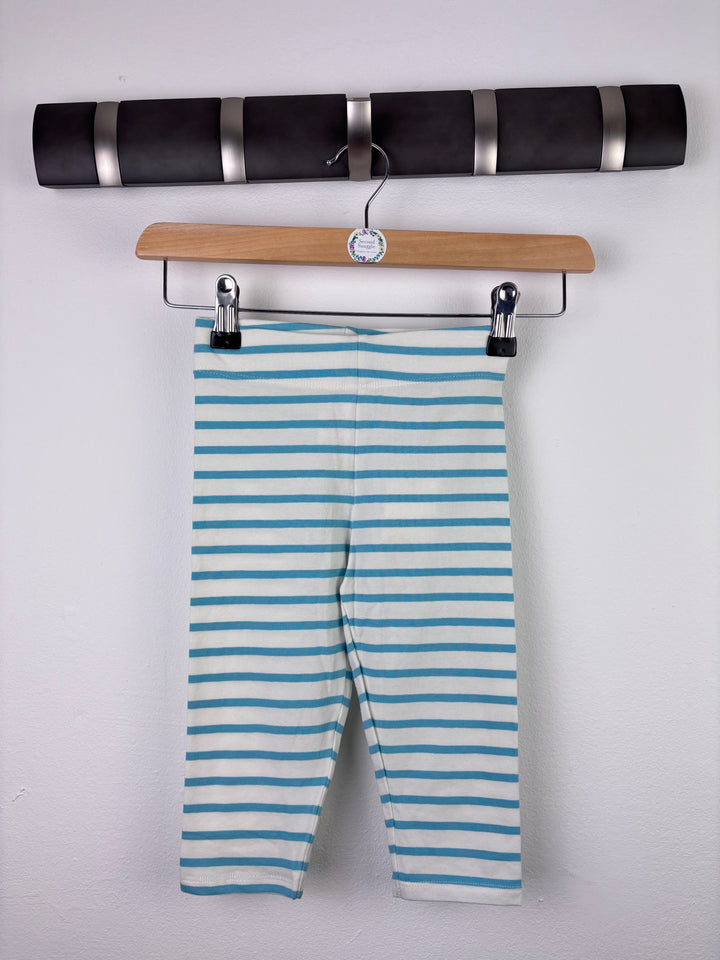 Boden Blue and White Stripe Leggings 4–5 Years-Leggings-Second Snuggle Preloved