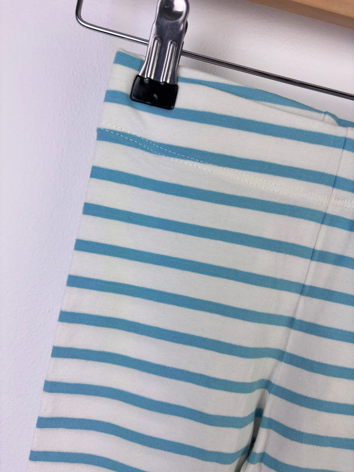 Boden Blue and White Stripe Leggings 4–5 Years-Leggings-Second Snuggle Preloved