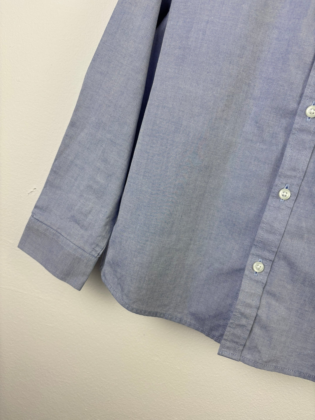 Next Blue Button-Up Shirt 7 Years-Shirts-Second Snuggle Preloved