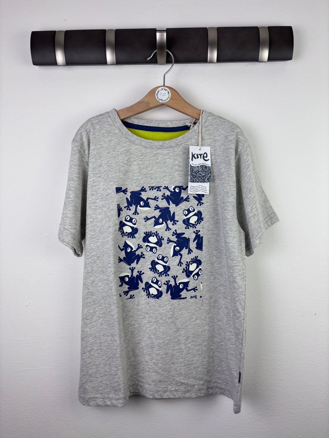 Kite Frog Print Short Sleeve T-Shirt 10–11 Years-Tops-Second Snuggle Preloved