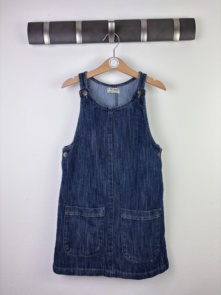 Next Denim Pinafore Dress 6–7 Years-Dresses-Second Snuggle Preloved