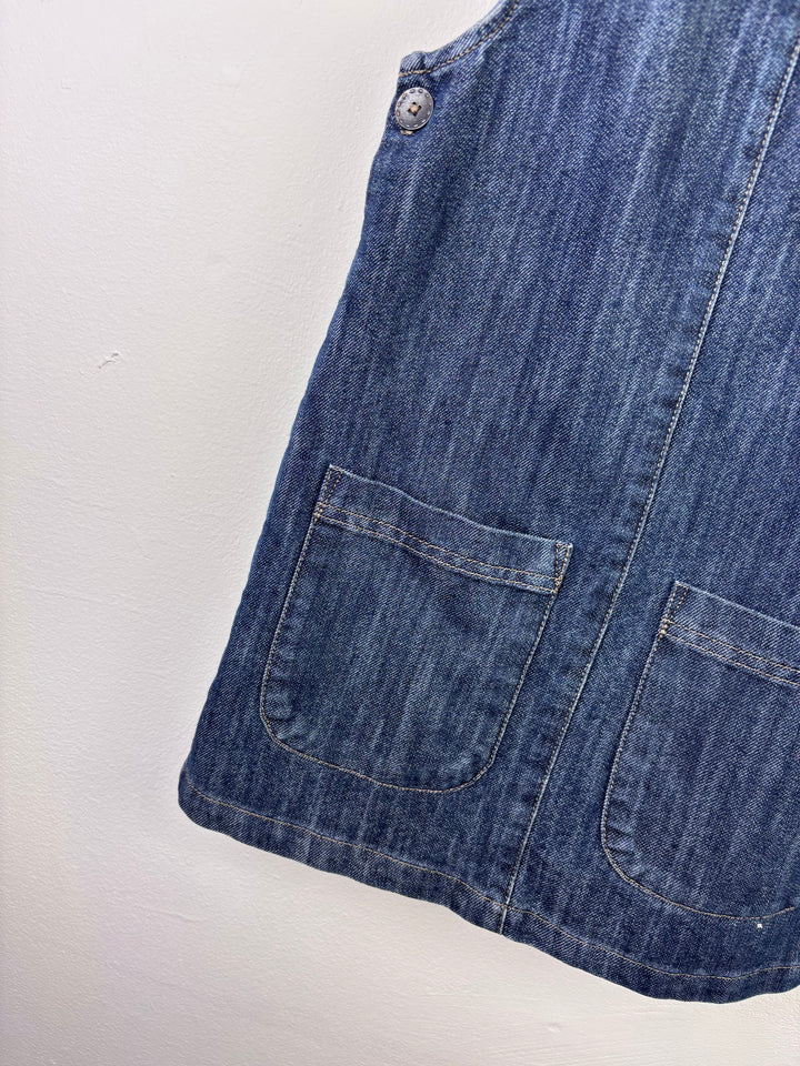 Next Denim Pinafore Dress 6–7 Years-Dresses-Second Snuggle Preloved