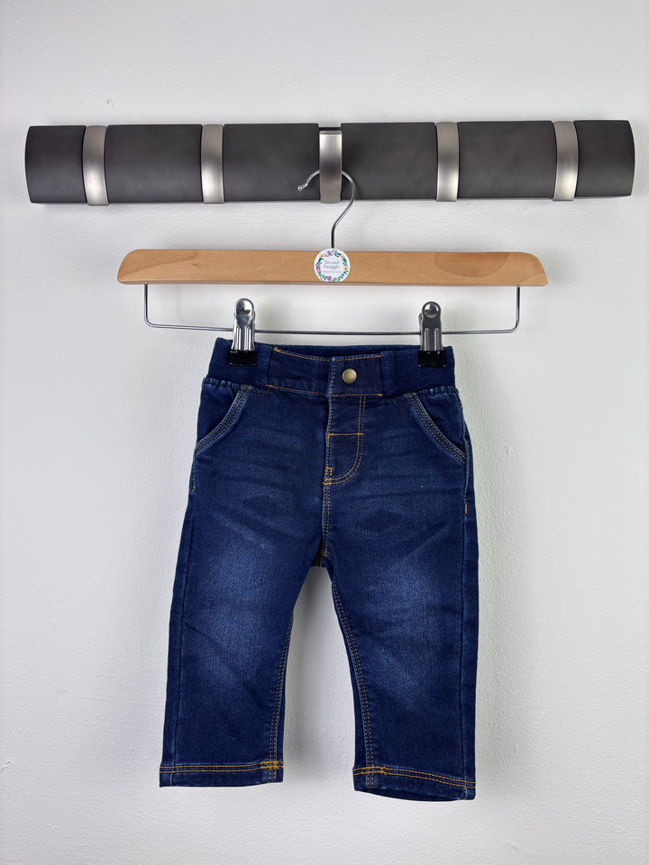 M&S Dark Wash Jeans 3–6 Months-Trousers-Second Snuggle Preloved
