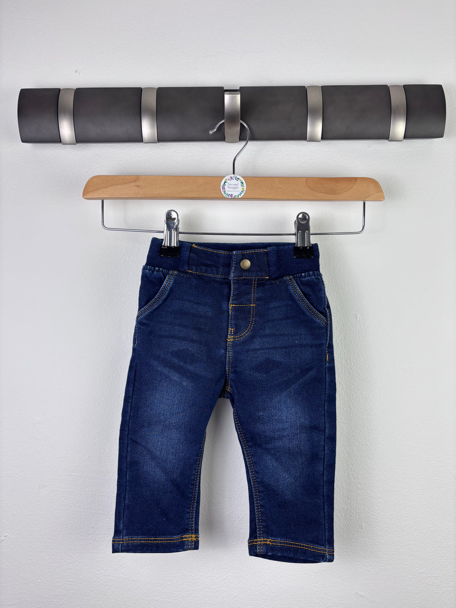 M&S Dark Wash Jeans 3–6 Months-Trousers-Second Snuggle Preloved