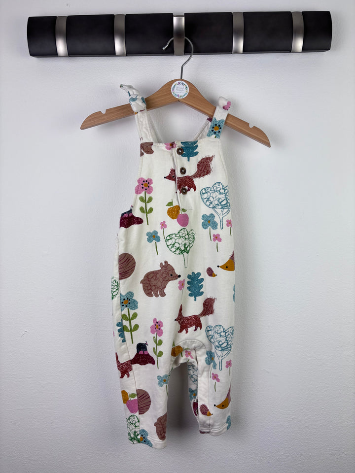 M&S Woodland Print Dungarees 6–9 Months-Dungarees-Second Snuggle Preloved